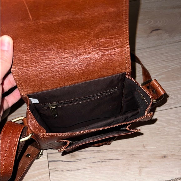 Brown Leather Crossbody Bag - Picture 2 of 2